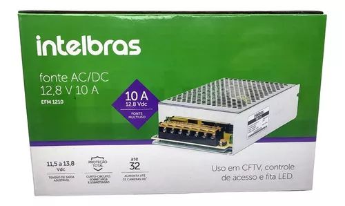 FONTE AC/DC 12,8 VDC 20A EFM 1220 - INTELBRAS