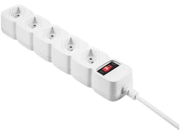 FILTRO DE LINHA 5 TOMADAS EPE 205, BIVOLT 1 METRO - INTELBRÁS