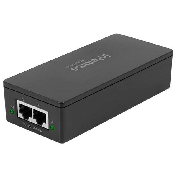 INJETOR POE 802.3AF/AT GIGABIT ETHERNET POE 200AT - INTELBRAS