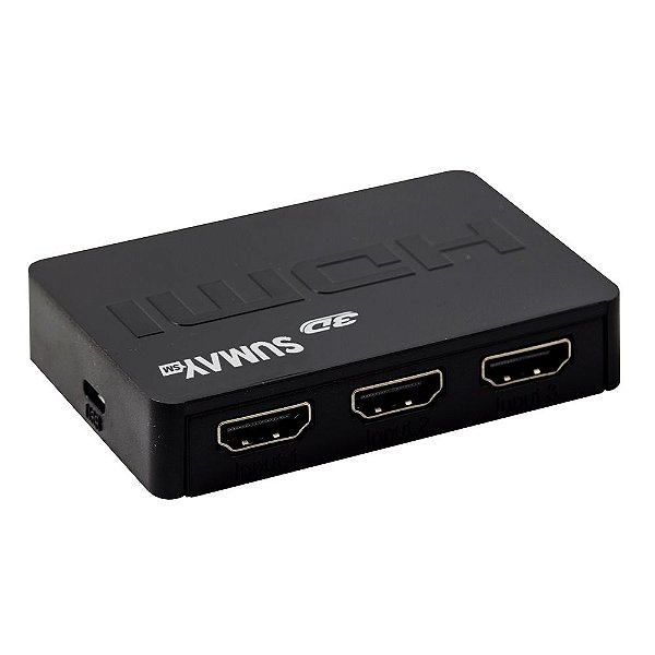 MINI SWITCH HDMI SM-SW300 3X1 CX - SUMAY
