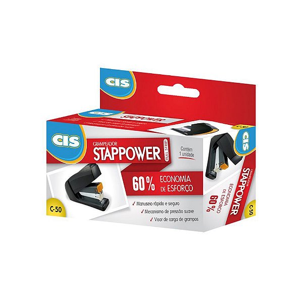GRAMPEADOR STAPPOWER 26/6 78MM DE ALCANCE 25FLS - CIS