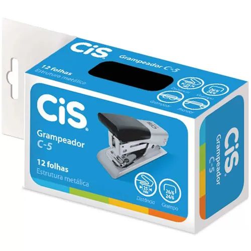 GRAMPEADOR C-5 24/6 E 26/6 25MM 12 FOLHAS - CIS