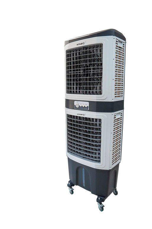 CLIMATIZADOR DE AR PORTÁTIL 80 LITROS, 250W, MARCA ULTRA AR, MODELO ULTRA80 DUBLE, RODÍZIOS 220V