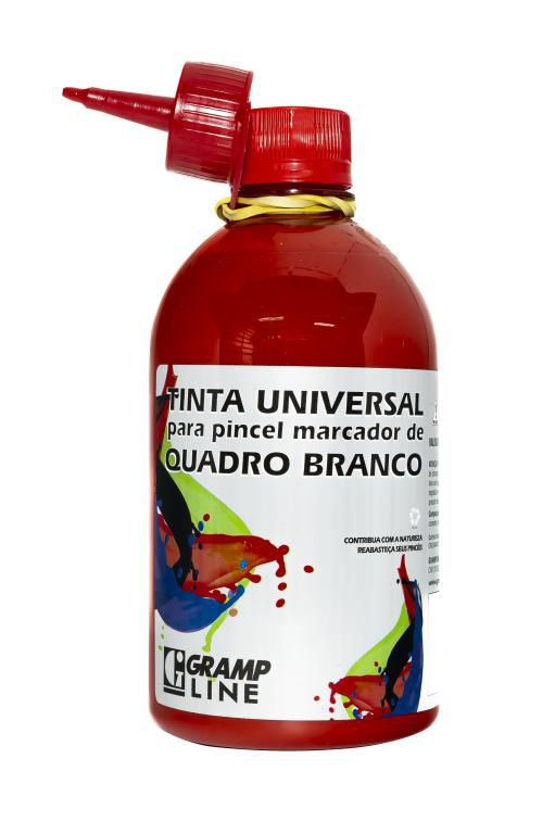 TINTA UNIVERSAL REABASTECEDOR PARA QUADRO BRANCO 500ML GENIAL LINE - VERMELHO - GRAMP LINE