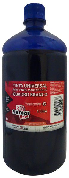 TINTA UNIVERSAL REABASTECEDOR PARA QUADRO BRANCO 1000ML GENIAL LINE - AZUL - GRAMP LINE