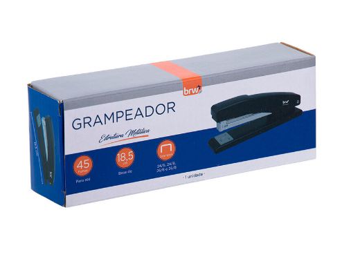 GRAMPEADOR DE METAL PARA 45FLS BASE DE 19CM PRETO -BRW