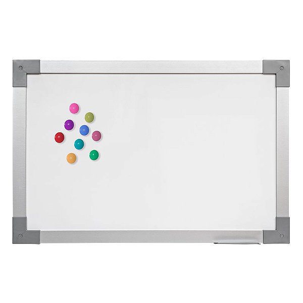 QUADRO BRANCO MAGNETICO MDF SOFT PRIME ALUMINIO 120X090CM - STALO