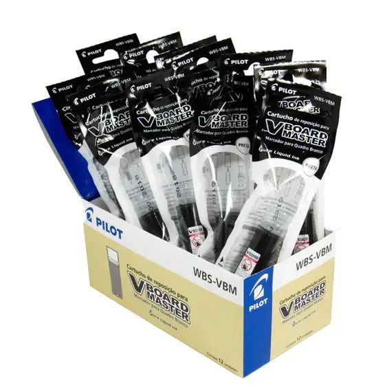 CARTUCHO DE REP V BOARD MASTER WBS-VBM PRETO CX C/ 12 UNID PILOT