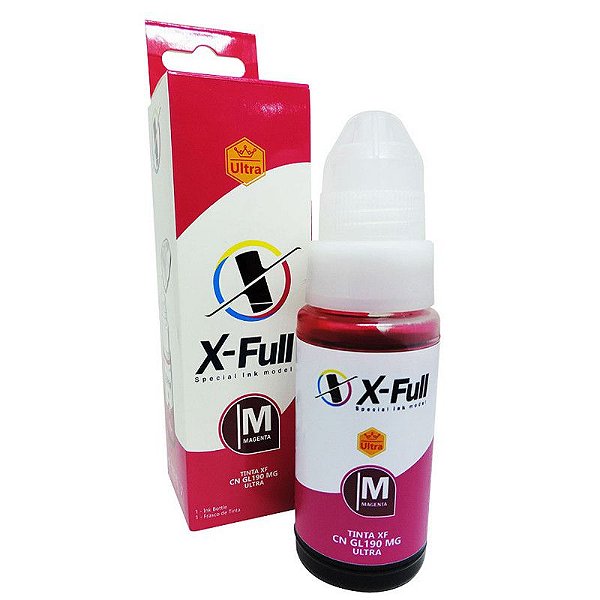 TINTA COMPATIVEL GL190 MAGENTA 70ML ULTRA - X-FULL