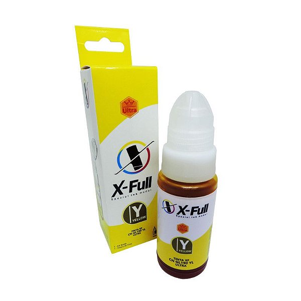 TINTA COMPATIVEL GL190 YELLOW 70ML ULTRA - X-FULL