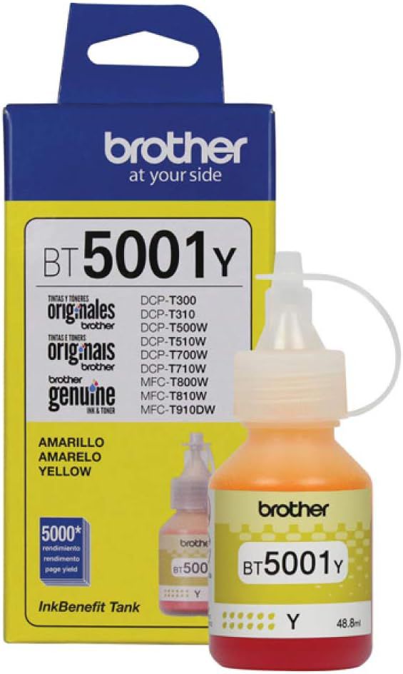 TINTA ORIGINAL BROTHER BT5001Y 48,8ML YELLOW - BROTHER