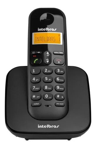 APARELHO TELEFÔNICO SEM FIO, MARCA INTELBRÁS, MODELO TS3113, BIVOLT, PRETO