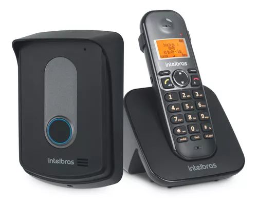 APARELHO INTERFONE SEM FIO, MARCA INTELBRÁS, MODELO TIS 5010 BIVOLT, CINZA