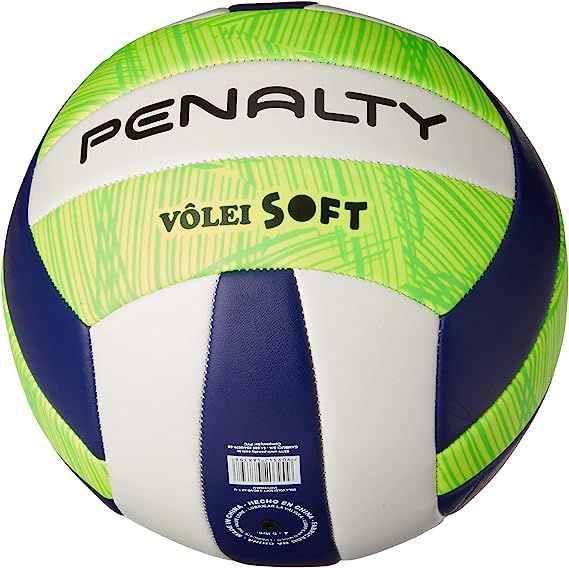 BOLA DE VOLEI SOFT X BRANCA/VERDE/AZUL