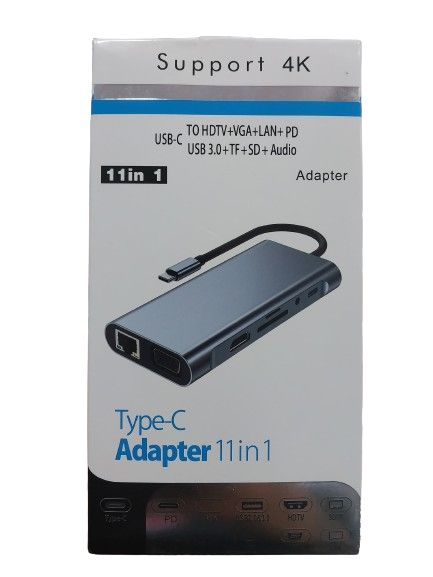 ADAPTADOR 11 EM 1 SUPORTE 4K