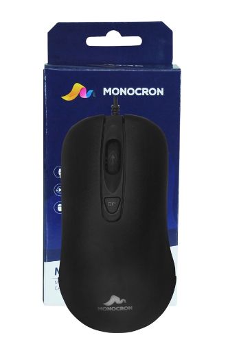 MOUSE COM FIO MN264-4D PRETO 1,5M/DPI 1000 - MONOCRON