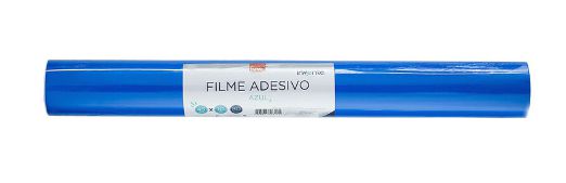 PLÁSTICO ADESIVO SÓL. AZUL - 80MIC - 45CMX10M FA0105 - BRW