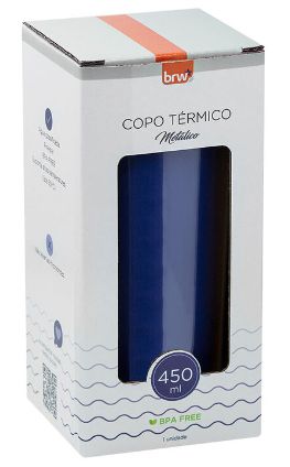 COPO METÁLICO TÉRMICO 450ML AZUL MARINHO DREAMS CP0910 - BRW