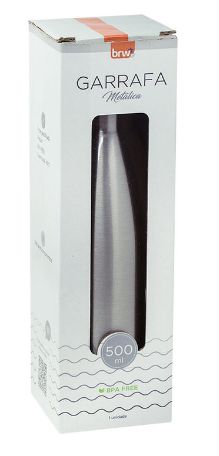GARRAFA DE AÇO INOXIDÁVEL 500ML AÇO ESCOVADO GA0102 - BRW