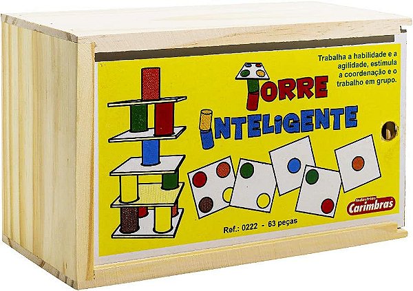 TORRE INTELIGENTE MULTICOLOR 63 PÇS REF.: 0222 - CARIMBRÁS