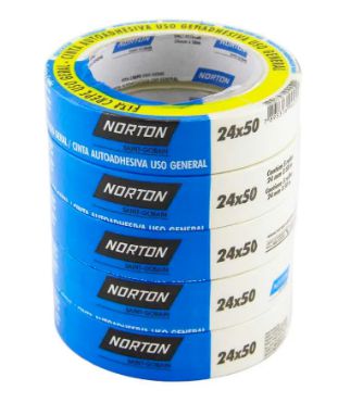 FITA CREPE 24X50M PCT C/ 5 UNID - NORTON