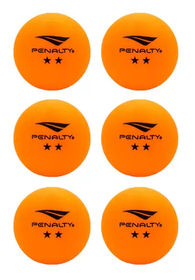 KIT BOLAS DE TENIS DE MESA XXIII LARANJA C/6 REF.: 6755103000U6 - PENALTY