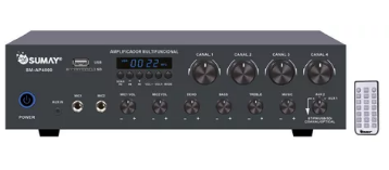 AMPLIFICADOR STEREO SM-AP4000 4 CANAIS - SUMAY