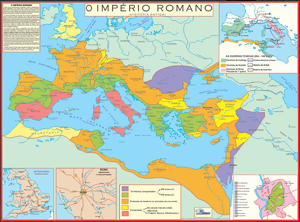 MAPA DO IMPÉRIO ROMANO REF.: 4312 - MULTIMAPAS