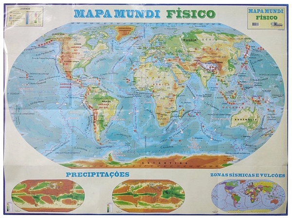 MAPA PERIODICO MUNDI FISICO LAMINADO REF.: 4002 - MULTIMAPAS