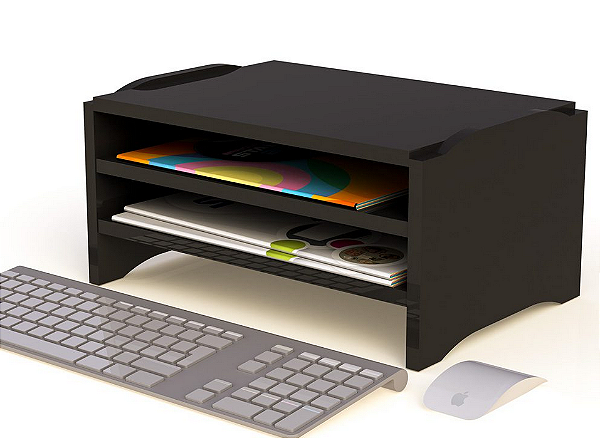 SUPORTE PARA MONITOR TRIPLO PRETO COD.: 9768 - STALO