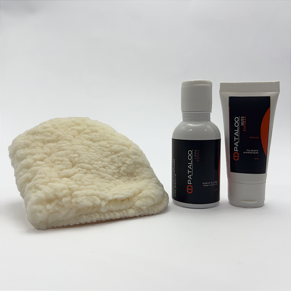 Kit Limpa Couro Pataloo Limpeza e Hidratação 3 Itens Completo