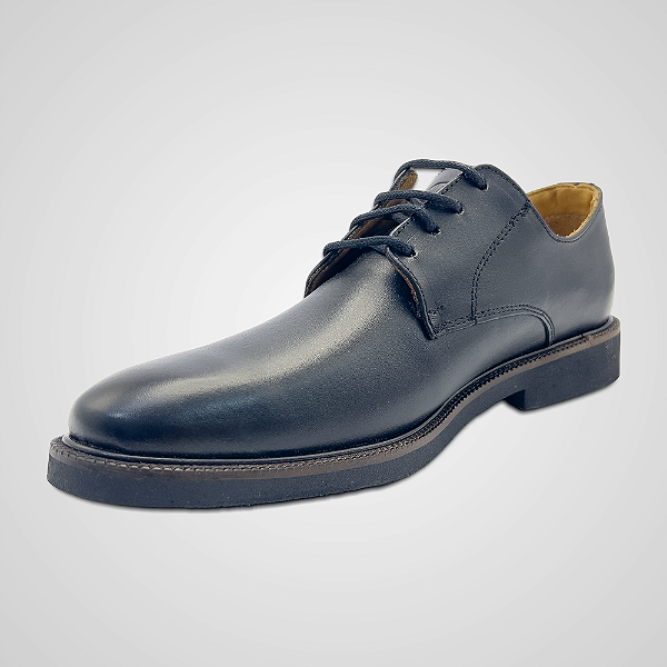 Sapato Social Masculino Couro Legítimo Preto Santa Clara Solado Borracha Pataloo