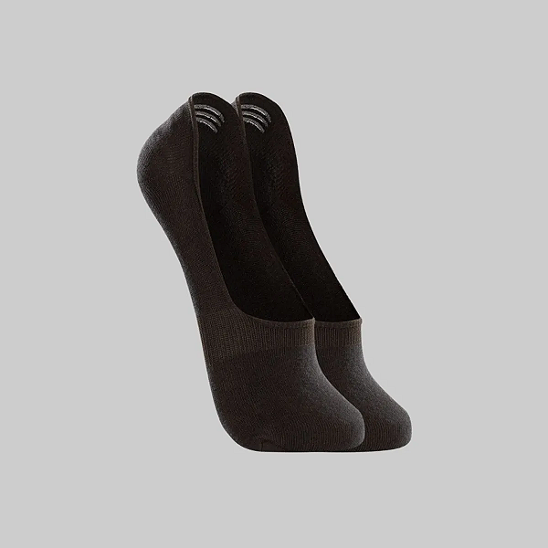 Par de Meias Lupo Invisível Sapatilha Algodão Preta