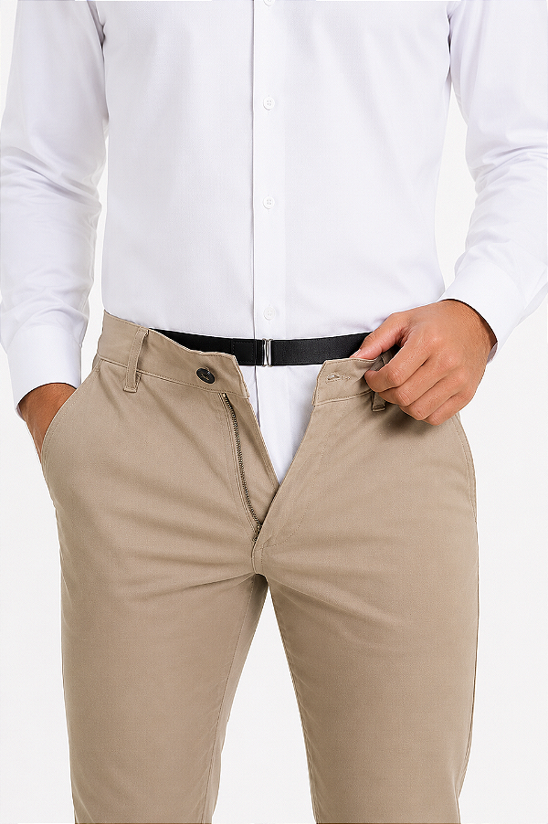 Segura Camisa PATALOO Ajustável Preto com Elastano e Metal Inoxidável