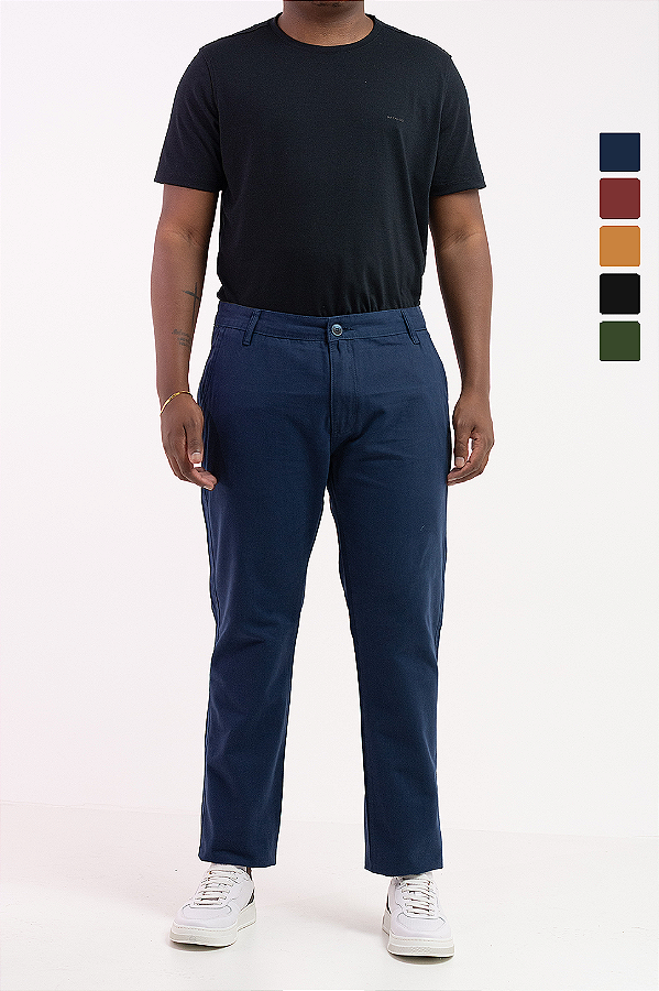 Calça Alfaiataria Masculina Comfort 100% Algodão PATALOO