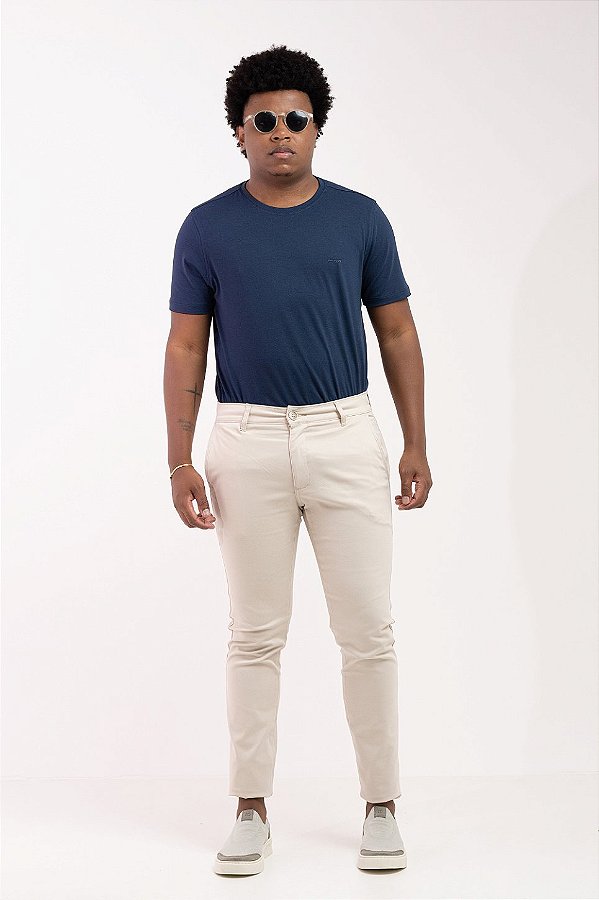 Calça Alfaiataria Masculina Slim Fit Stretch Art Nadia PATALOO