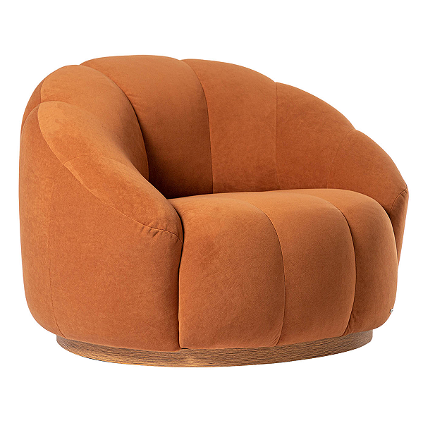 Poltrona em Veludo Nina Telha