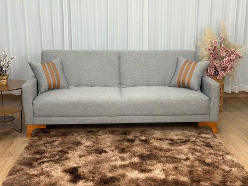 Sofa Cama Luizi 2.09m – Cinza Linho