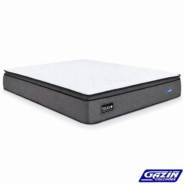 Colchão Casal Molas Ensacadas BlueWave Texas Gazin 138x188x29 cm | Suporta até 240kg