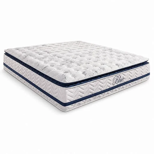 Colchão Casal Molas Ensacadas Blue Paropas 138x188x32 cm | Suporta até 300kg