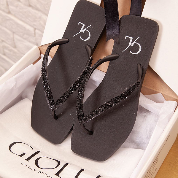 Chinelo Glow Preto