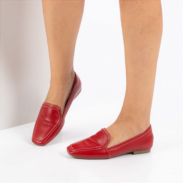 Mocassim Clea- Vermelho