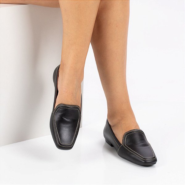 Mocassim Clea- Preto