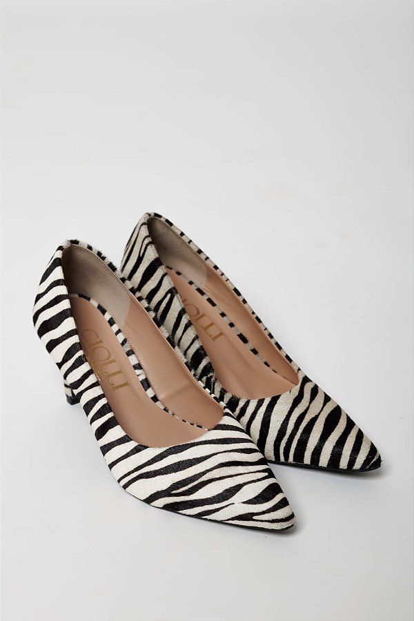 Scarpin Carol -zebra