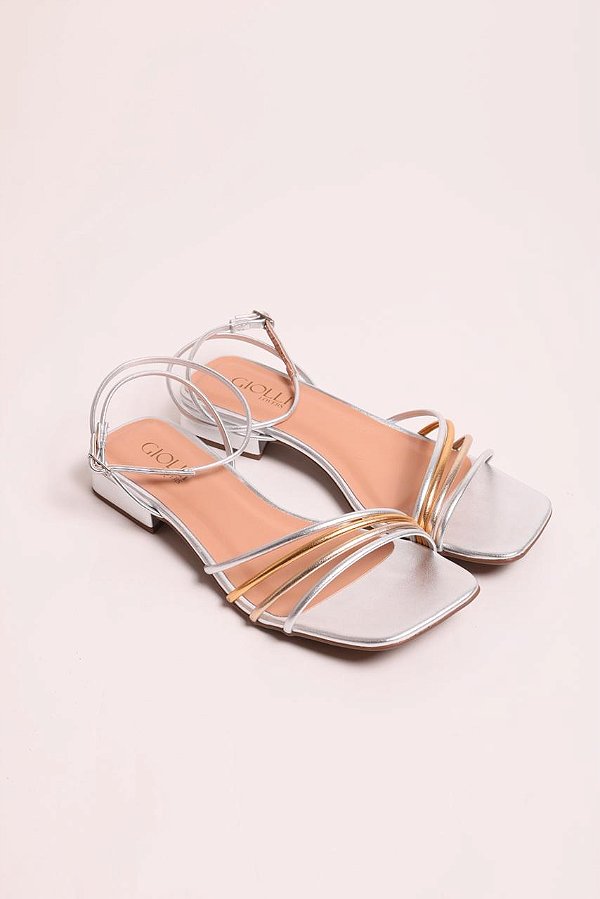 Sandália GL 07 metalizada