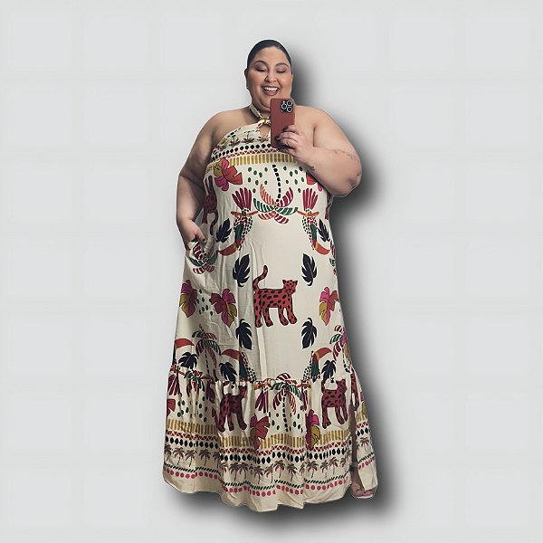 VESTIDO PLUS SIZE INSP FARM - MALIBU