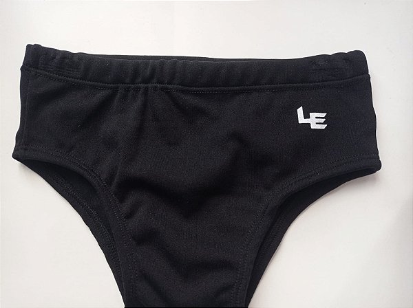 Sunga tradicional Infantil Lobato Esportes Preta