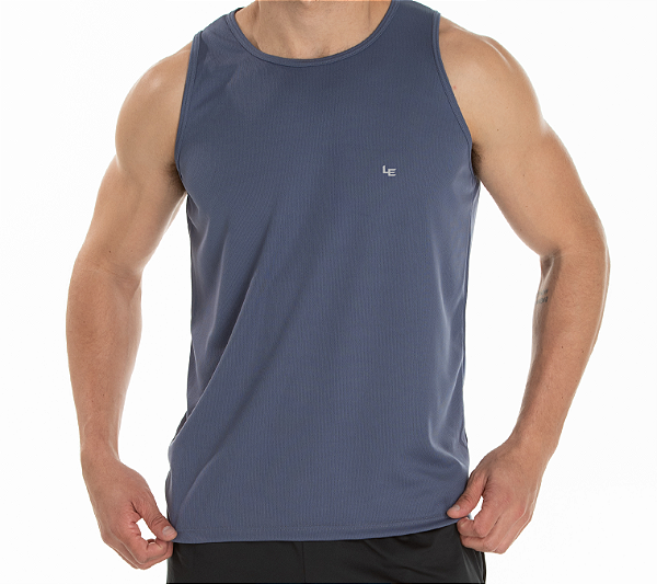 Regata Dry Fit Cinza Titan Proteção UV 30+