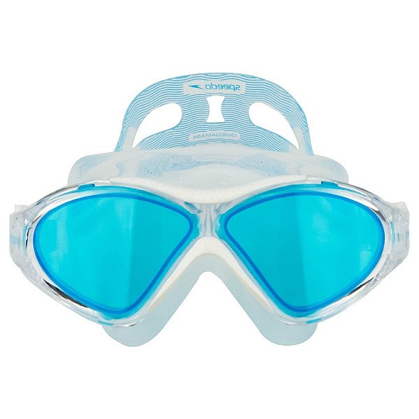 Oculos Speedo Swim Mask Azul Branco