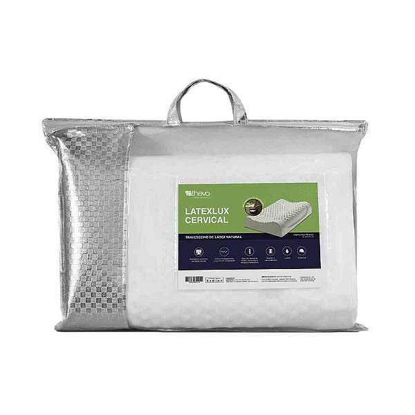 Travesseiro Cervical Theva Látexlux | Sono Saudável